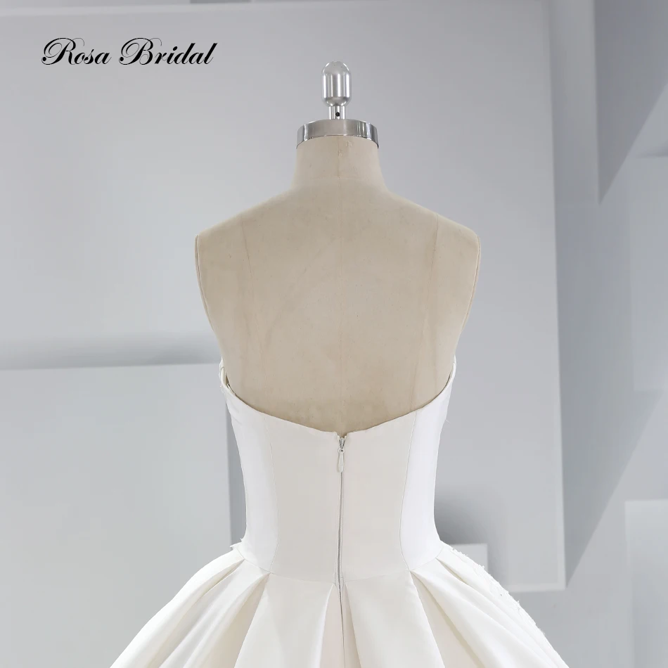 Свадебное платье ROSA BRIDAL сатин бисер