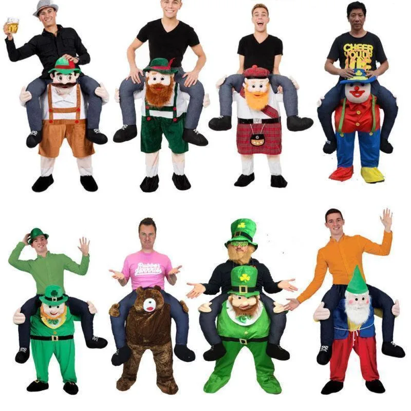 

Carry Bavarian Beer Guy Ride On Me Oktoberfest Mascot Fancy Dress Costume Advertising Promotion Carnival Halloween Xmas Easter