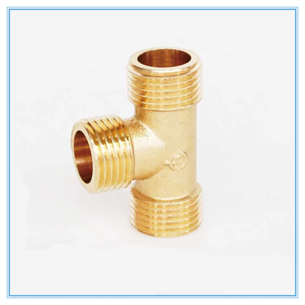 BSP тройник с наружной резьбой 3-ходовой латунный фитинг для труб переходник