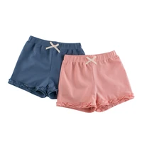 summer boys girls shorts kids solid color children beach loose short casual pants cotton comfortable 2 8yrs 2022 new style