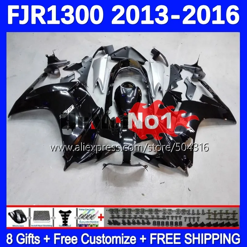 

Body For YAMAHA FJR1300A FJR-1300 FJR1300 13 14 15 16 160MC.42 FJR-1300A FJR 1300 A CC 2013 2014 2015 2016 Fairing Stock black