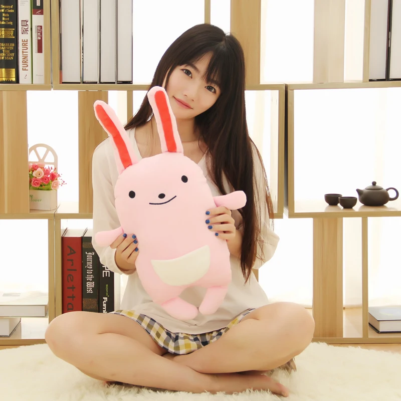 Candice guo Симпатичная плюшевая игрушка мягкий розовый Карманный Кролик улыбающийся