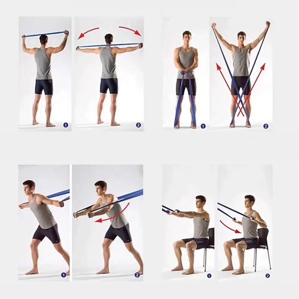 

1.5m 2m Stretch Resistance Band Exercise Expander Elastic Band Pull Up Assist Bands for Fitness Training Pilates Home Workout