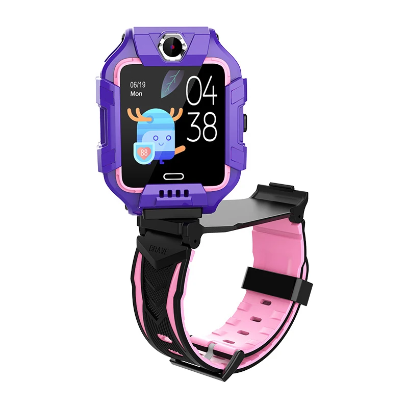 

Детские Смарт-часы Y99A, 4G, GPS + WiFi + LBS расположение, сим-карта, двойная камера, вращение на 360 градусов, часы, фиолетовый цвет