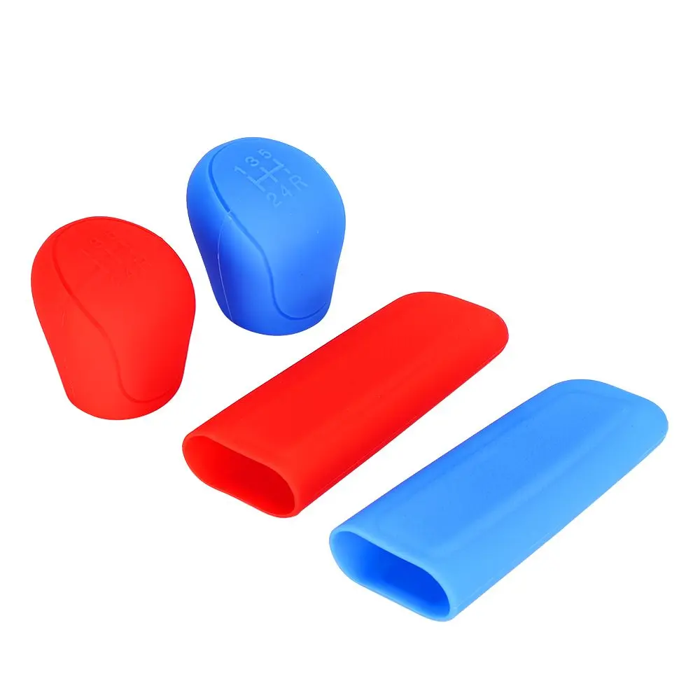 

Super Wear Resistance Handbrake Grip Cover Set Gear Hand Knob Sleeves Silicone Material Hand Brake Grips Sleeve