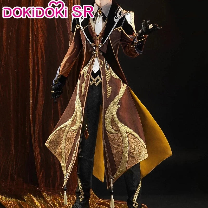 

IN STOCK Zhongli Cosplay Game Genshin Impact Cosplay Costume DokiDoki-SR Zhong li Cosplay Genshin Impact Christmas Plus Size