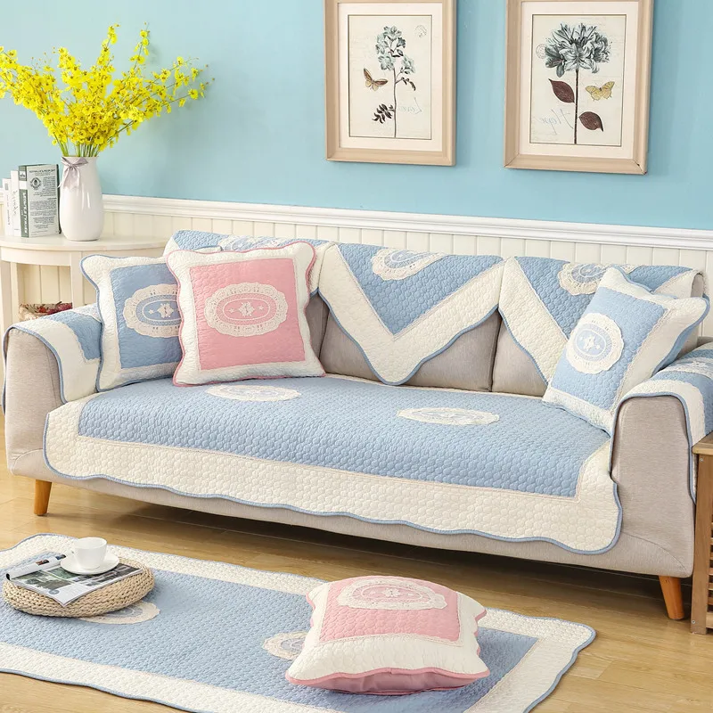 

High Quality Embroidery Sofa Cover Modern Cotton Couch Seat Cushion Sofa Towel for Living Room Home Decor Four Seasons