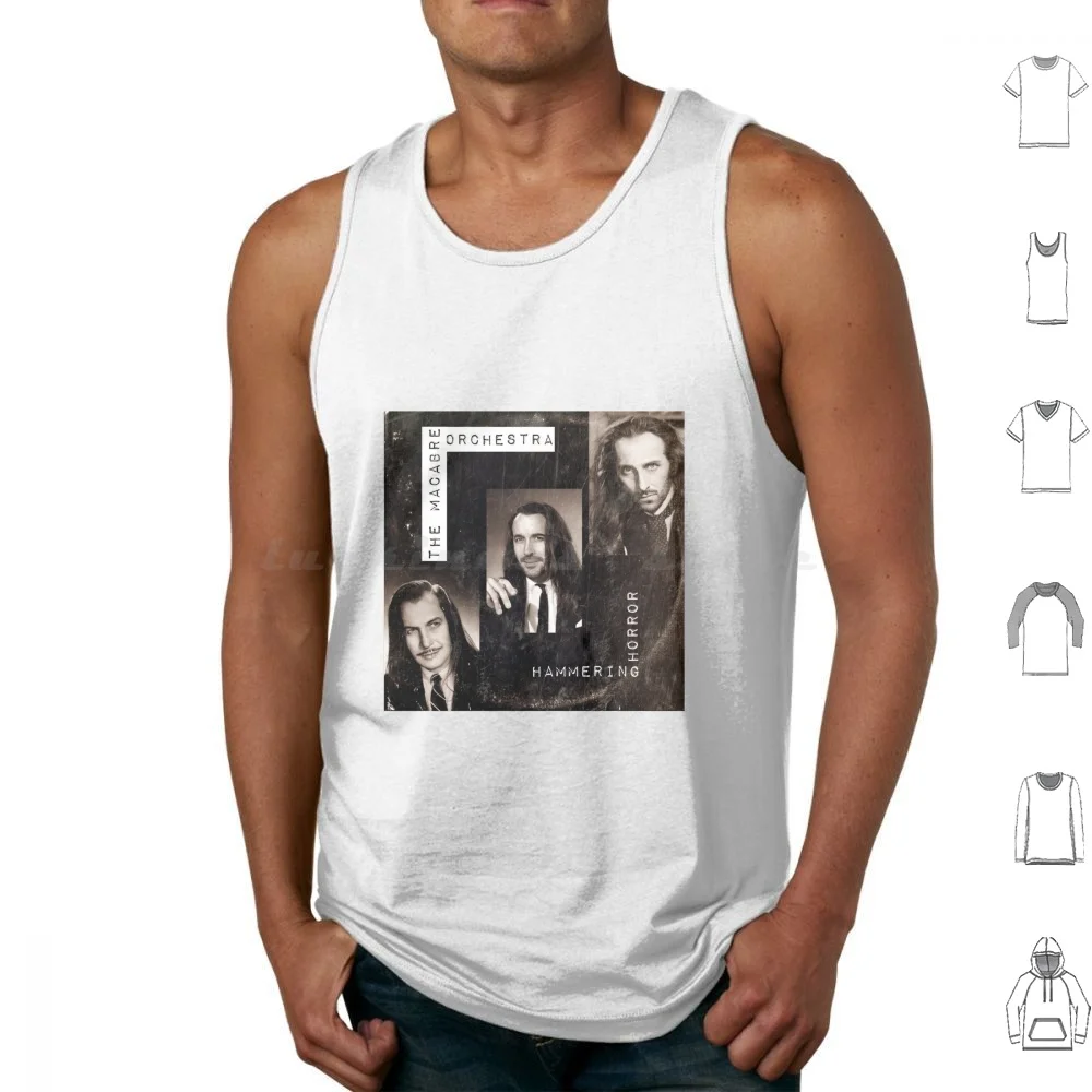 

The Macabre Orchestra Tank Tops Print Cotton Goth Vincent Price Peter Cushing Christopher Lee Horror