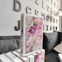 room decoration simulation fake book display furnishings home hotel decorative book white for interior prop book shelf display