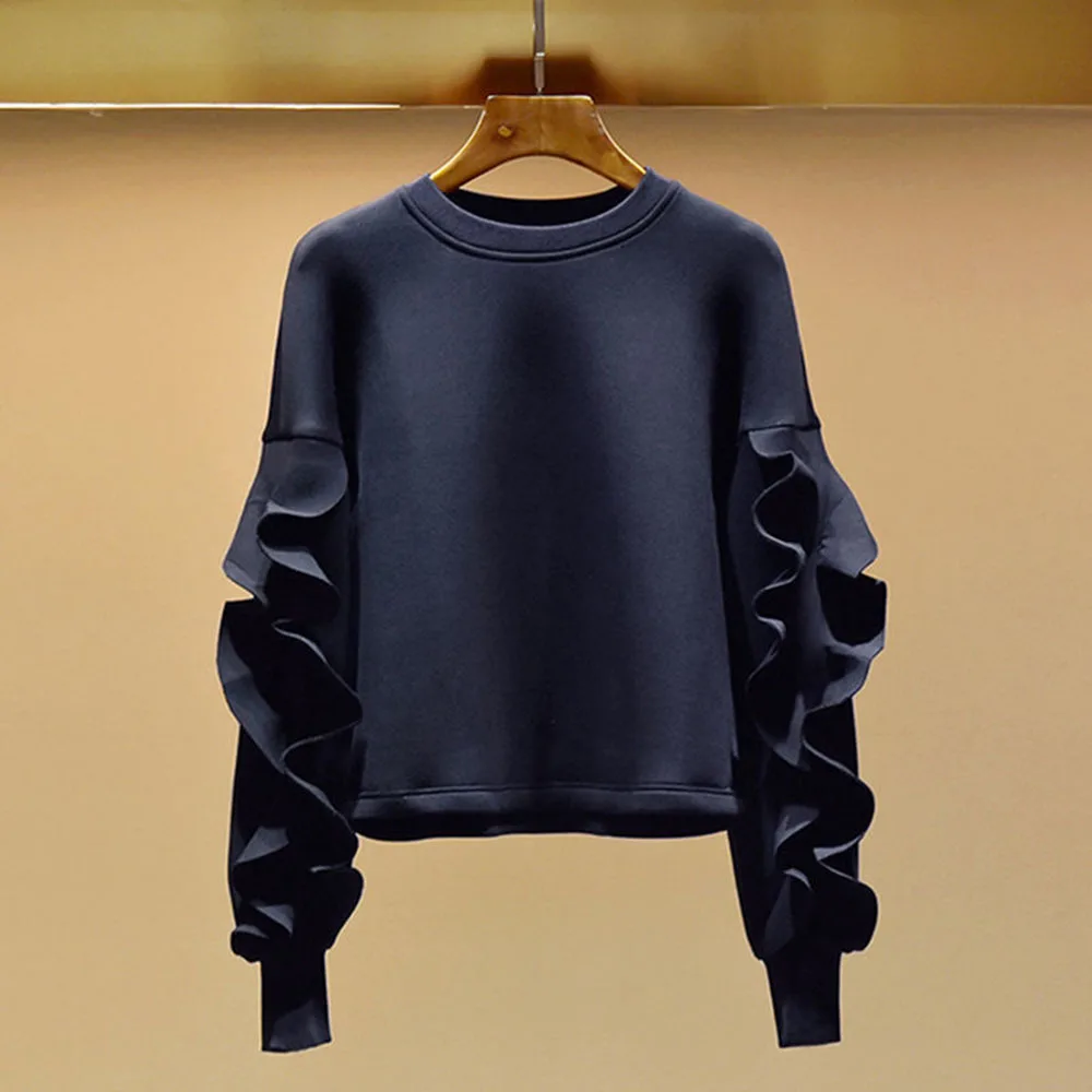 

Plain Round Neck Women's Hoodie