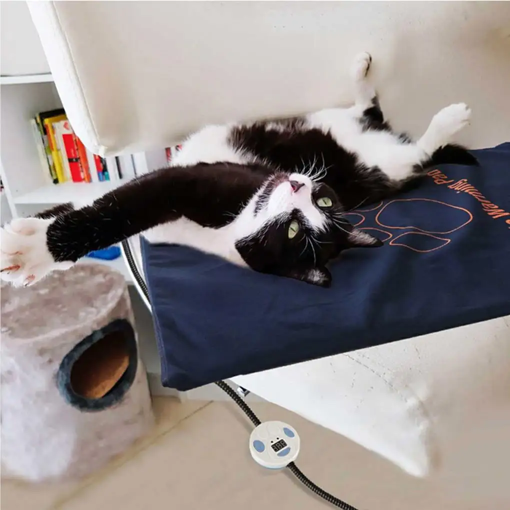 

Грелка для домашних животных, водонепроницаемые электрические тепловые коврики, защита от укусов и царапин, безопасный термозащитный обог...