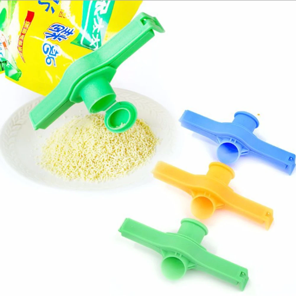 

Food Sealing Clamp with Discharge Nozzle Plastic Bag Clip Seal