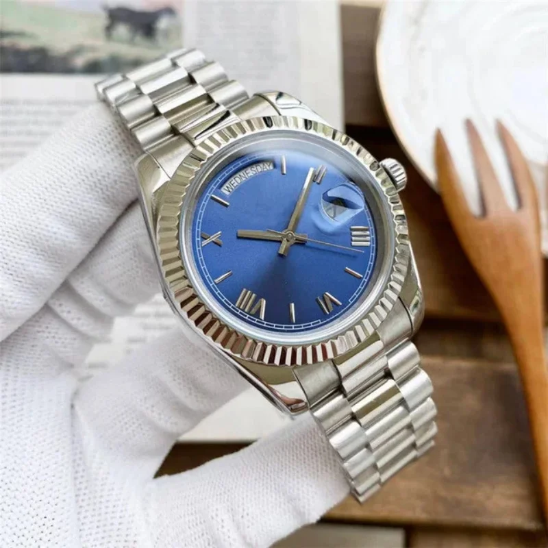 

41mm Datejust Automatic Mechanical Mens Luxury Designer Watch Blue Dial Sapphire Glass Day Date Watches AAA High Quality
