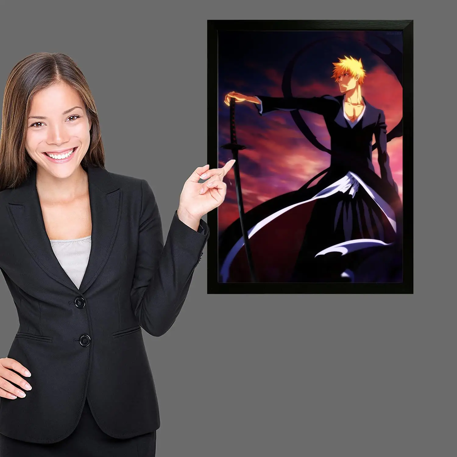 Ичиго Куросаки аниме холст художественный постер и настенное искусство картина