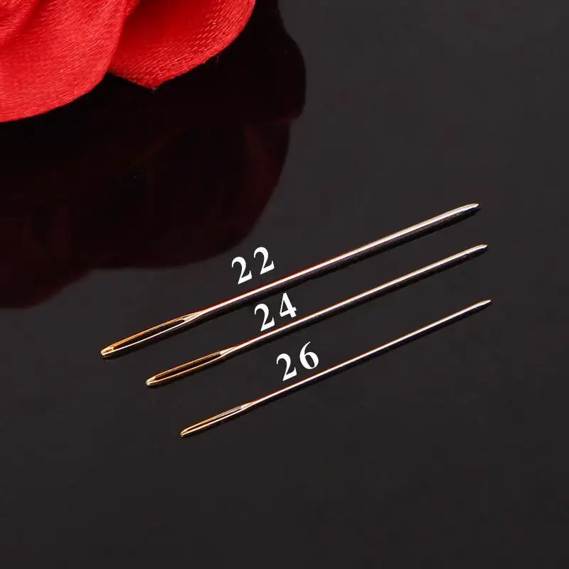 30pcs Cross Stitch Needles Gold Tail Needle Blunt Embroidery Needlework Tools Sewing Accessories |