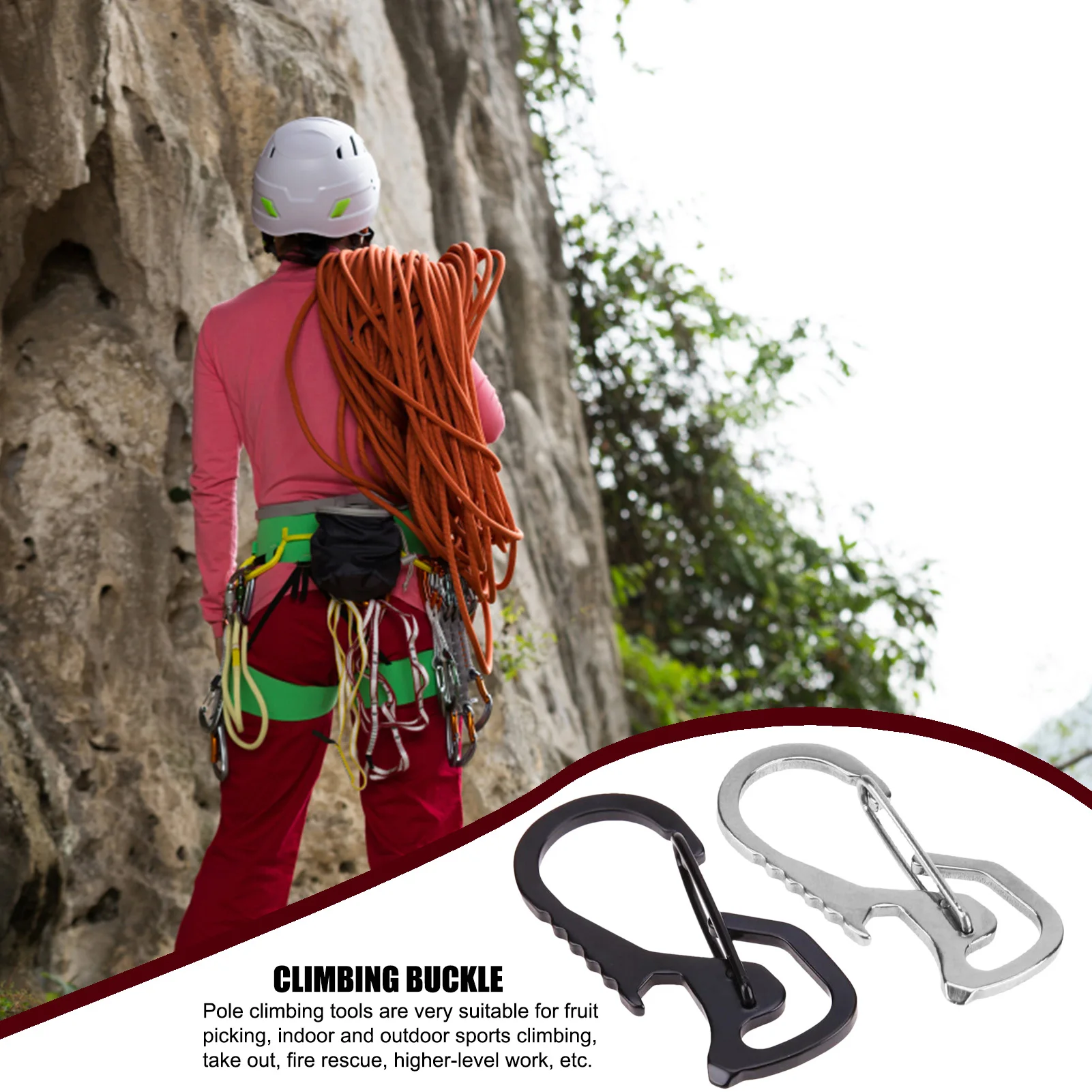 

Пряжка для альпинизма, легкий замок-карабин, брелок с открывалкой для бутылок, алюминиевая пряжка для альпинизма, для гамаков, для кемпинга