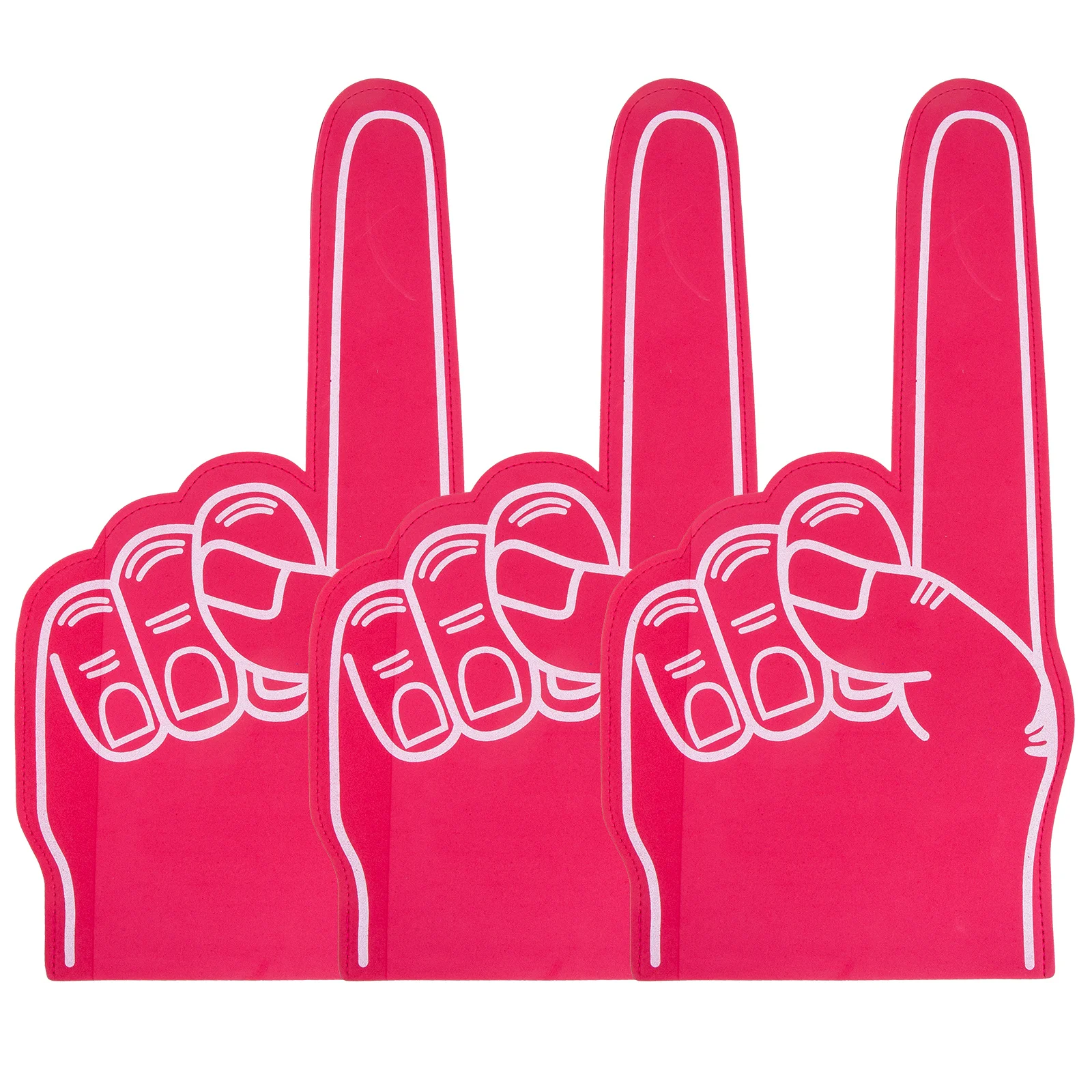 

3 Pcs Foam Fingers Foams Hand Mini Hoops Basketballations Football Events Supplies Cheerleading Stuff Noise Maker Sports Pad