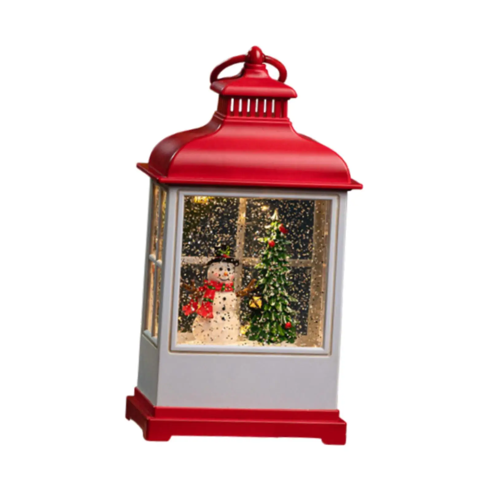 Musical Snow Globe Lantern Music Box for Christmas Kids Room