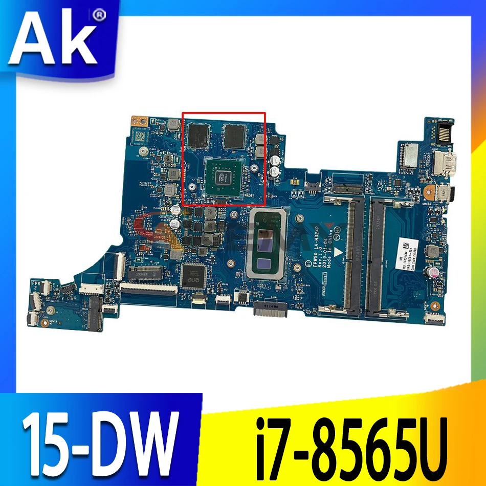 

For HP 15-DW 15S-DU 15S-DR 15T-DW laptop motherboard LA-H324P mainboard i7-8565U N17S-G2-A1 UMA