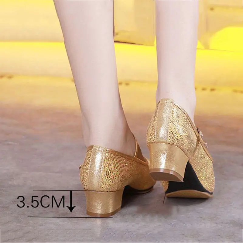 Jazz Dance Shoes For Women Latin Tango Dancing Shoes Ladies Flat Shoes Hip Hop Low Heel Modern Rubber Sole Salsa Female Sneskers