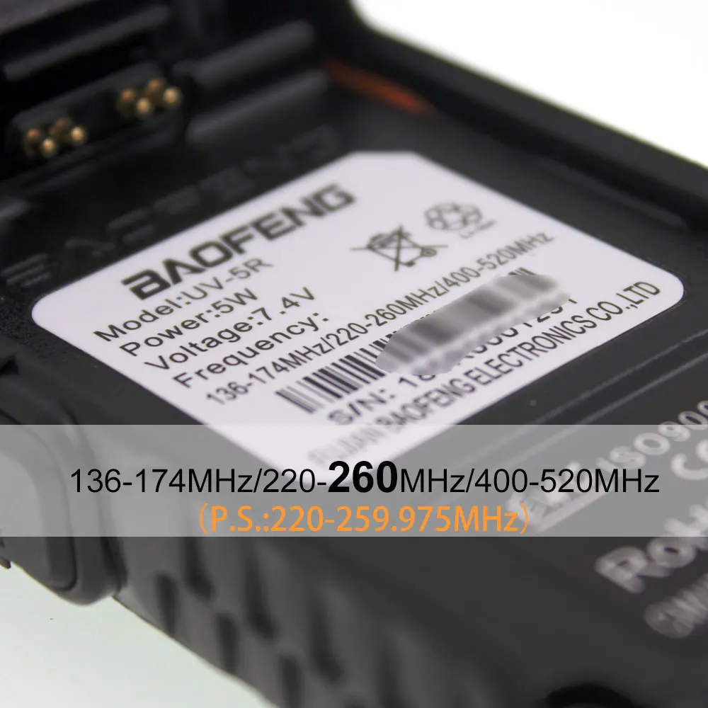 Baofeng UV-5R UV-5RX3 BF-R3 Tri-Band handheld Walkie Talkie 136-174MHz 220-260MHz 400-520MHz 3Band UV 1.25M Transceiver Radio