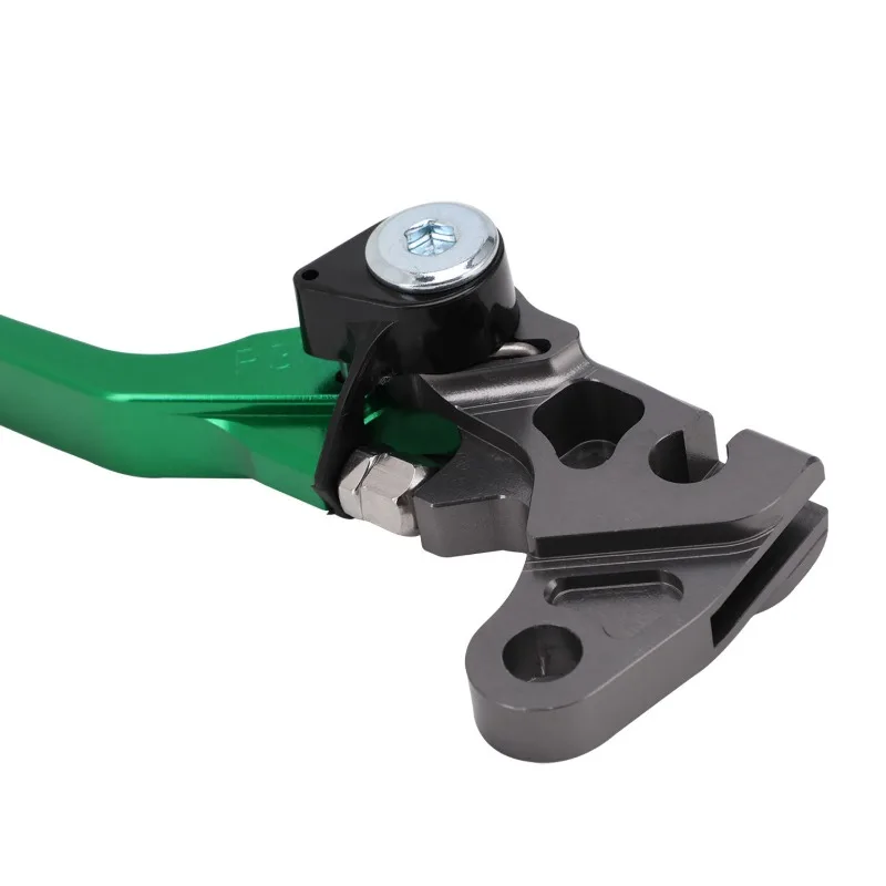 Фото Складные алюминиевые тормозные рычаги с ЧПУ для Kawasaki KLX110 KLX110L 2010-2023, ударопрочные тормозные ручки для мини-мотоциклов №4