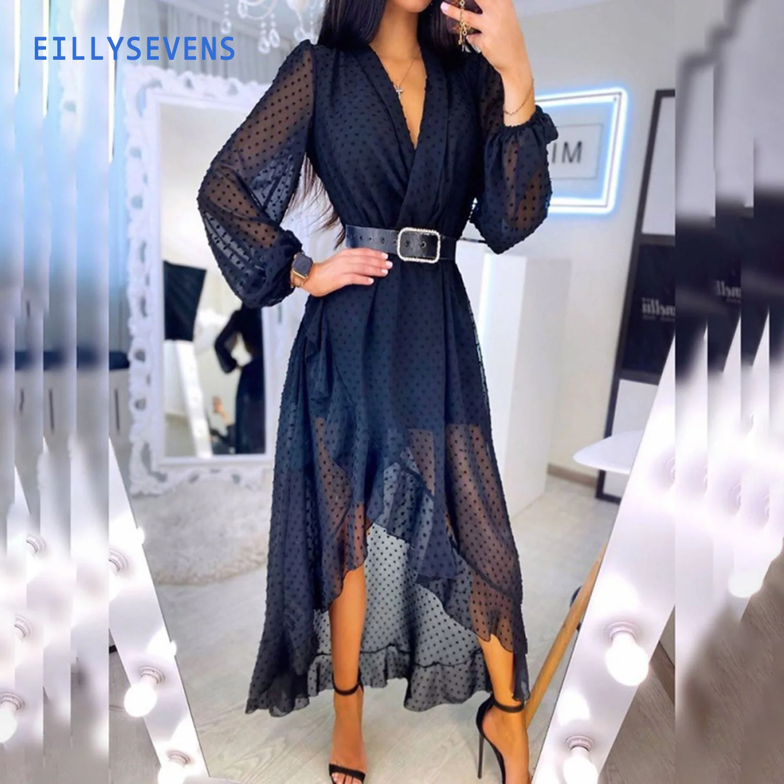 

Женское винтажное платье-макси с завышенной талией, а-силуэт