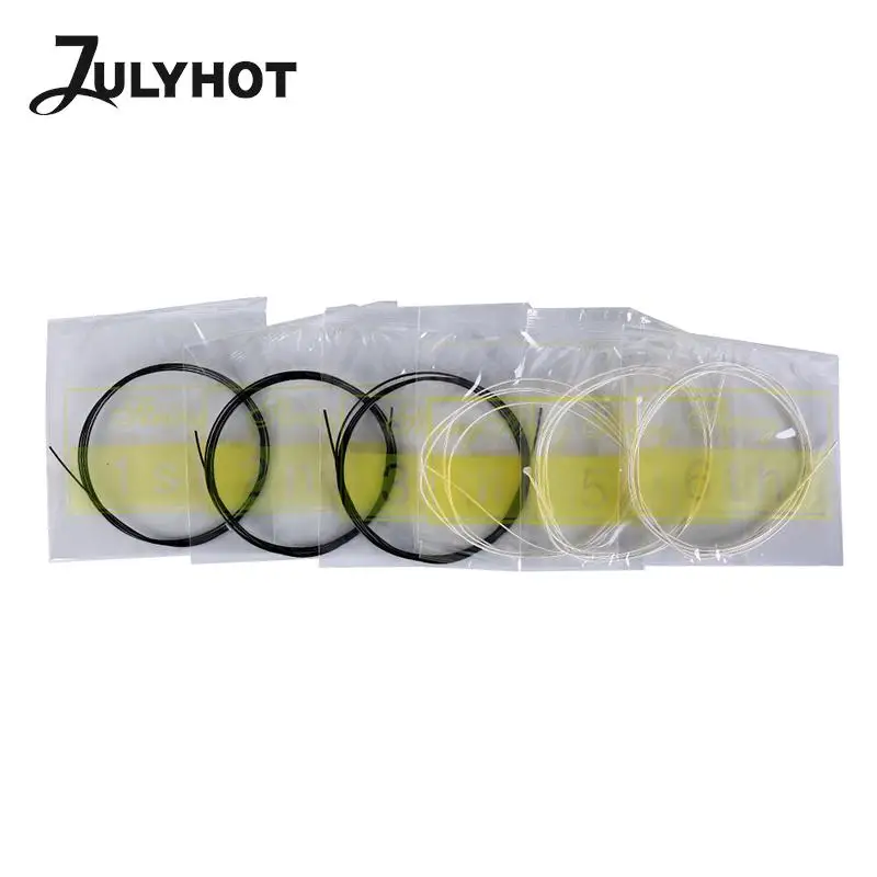 Набор сменных 6 струн для классической гитары из черного нейлонового волокна C101 |