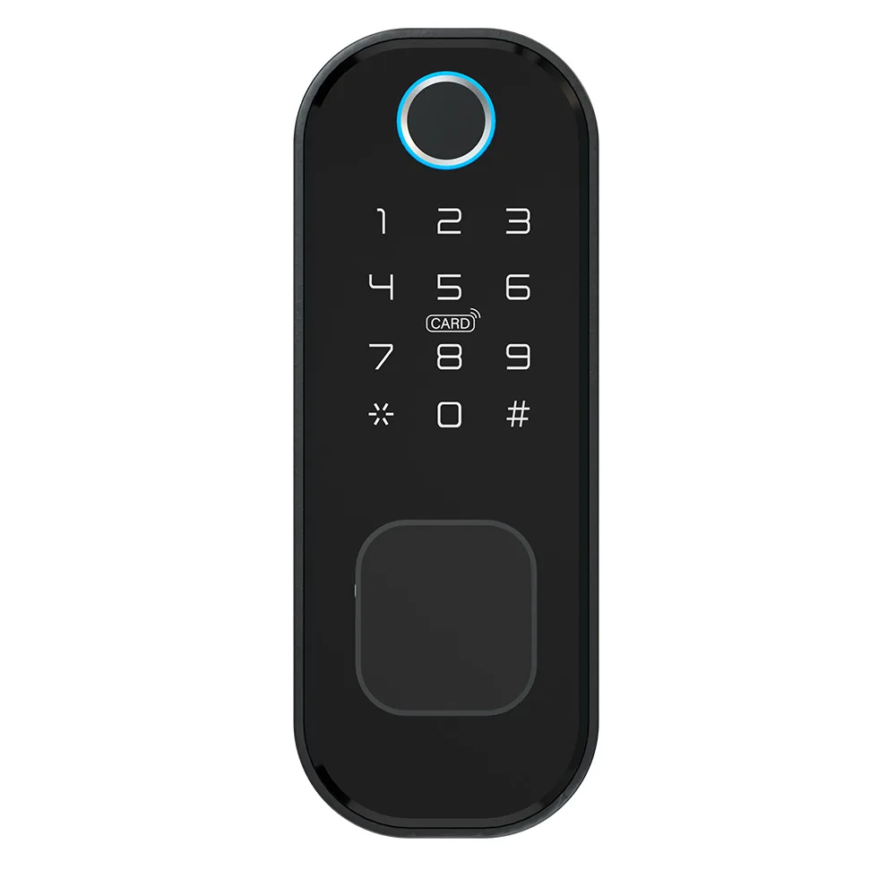 

Hawatta высококачественный смарт-замок для двери Smart Digital Tuya APP Wi-Fi TTlock Alexa пароль IC-карта биоматерический замок со сканером отпечатков пальцев S5