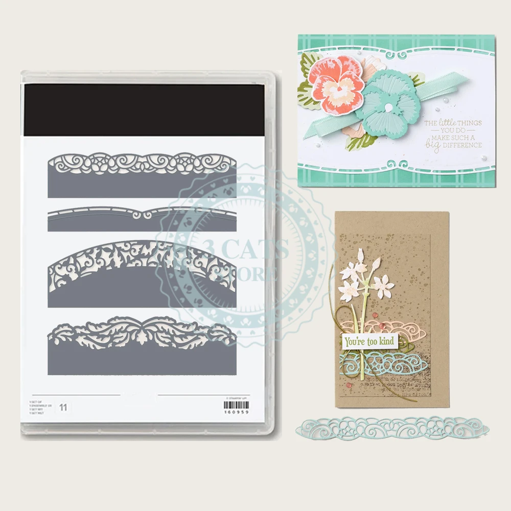 

Новые кружевные вырезанные металлические штампы без штампов для рукоделия штампы Скрапбукинг Тиснение Ручной Работы декоративный альбом ремесло вырезанные штампы