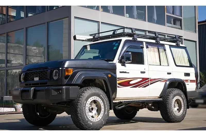 Фото Комплект широкого корпуса Land Cruiser серии 76 2024 для Land Cruiser LC76, обновленные внешние аксессуары, решетка бампера, расширения крыльев №4