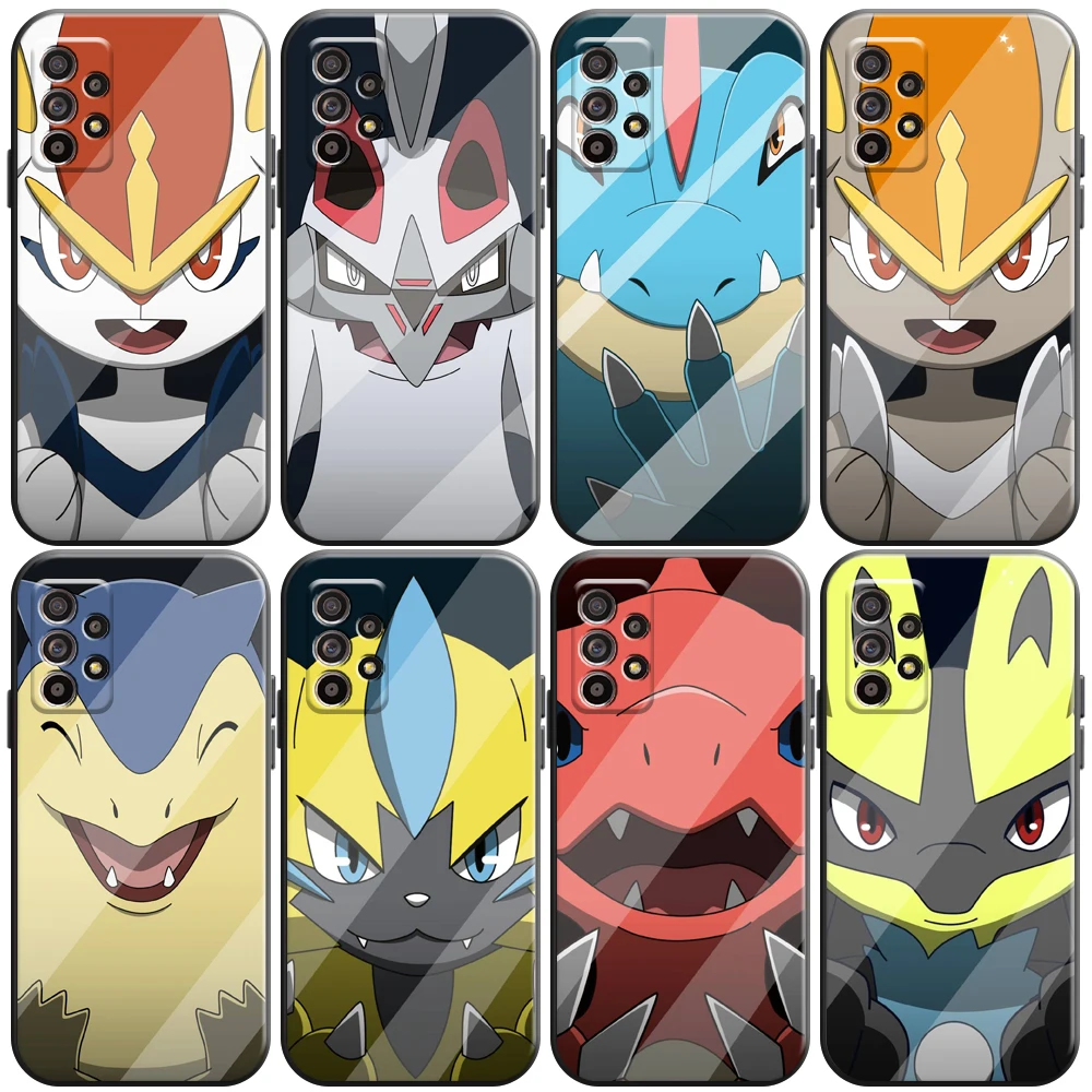 

Pokémon Cute Cartoon Phone Case For Samsung Galaxy A32 4G 5G A51 4G 5G A71 A72 4G 5G Soft Carcasa Coque Liquid Silicon Funda