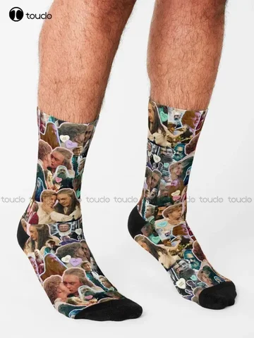 Как ничего быть в любви? |   Носки с нашим флагом означает коллаж смерти, носки для женщин 360° °   Цифровая печать на заказ, забавный подарок