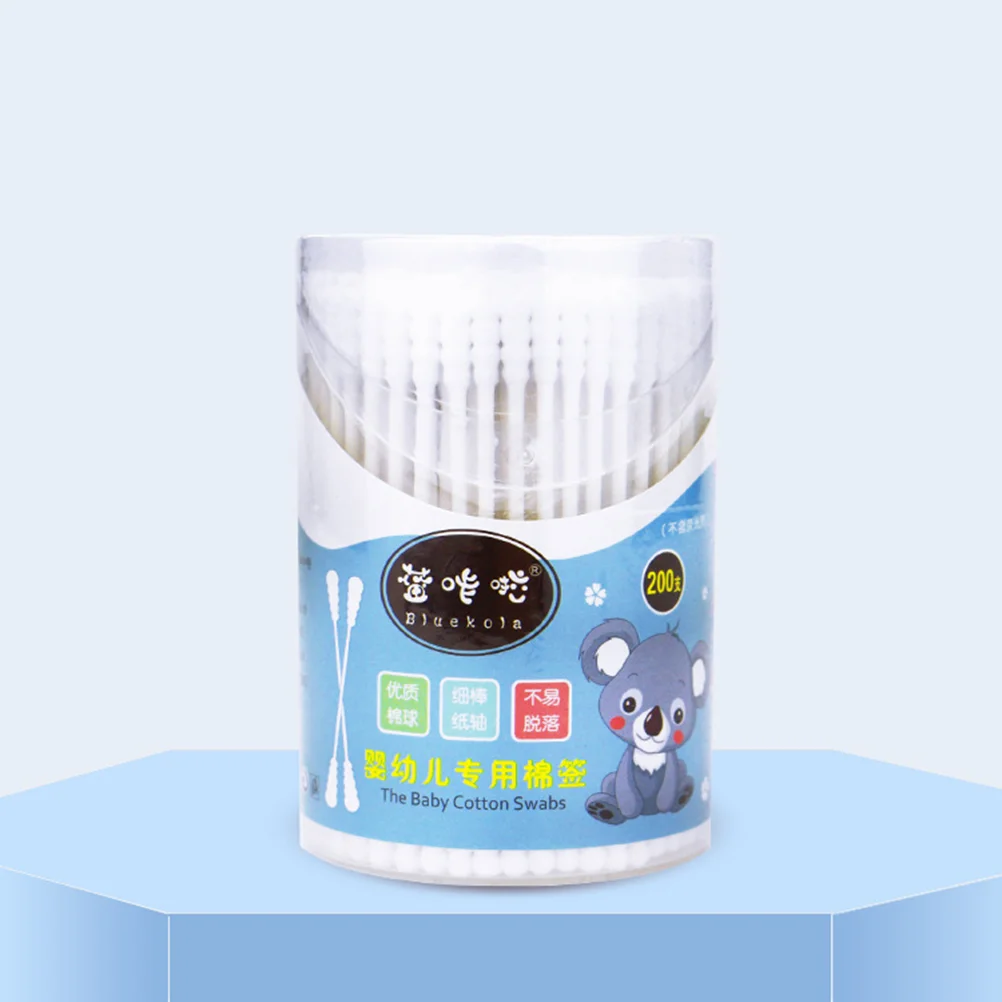 

2 Box 400Pcs Cotton Swabs Dual Spiral Tips Cotton Swabs with Paper Jewelry Cleaning Cotton Buds Sticks Makeup Tool for Home