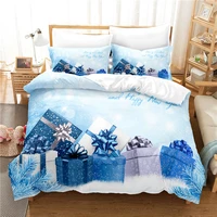 blue gift bedding set duvet cover set 3d bedding digital printing bed linen queen size bedding set fashion design