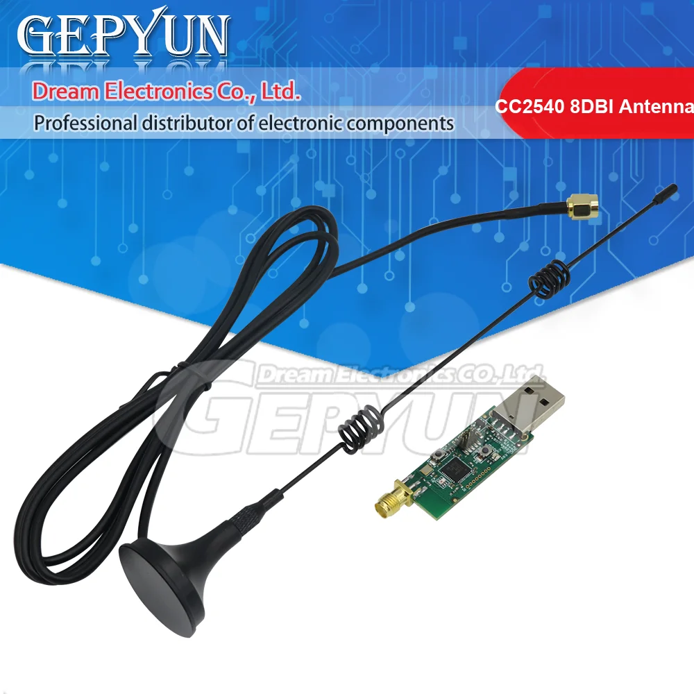 Беспроводная плата Zigbee CC2540 Sniffer анализатор Packet Protocol USB 8DBI антенна