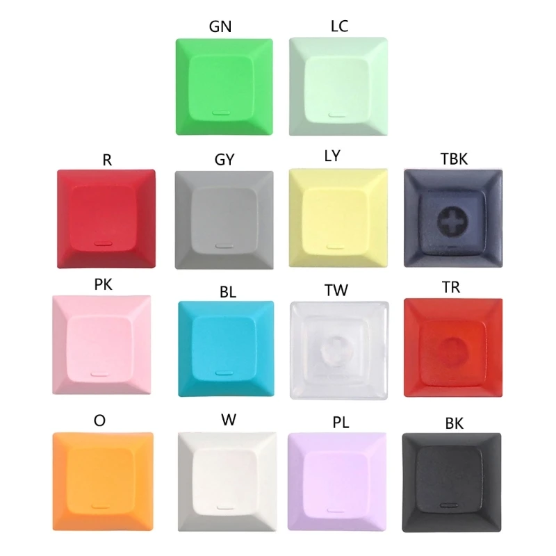 

20PCs PBT Blank Keycaps Mechanical Keyboard Installation 1U DSA Key P9JB