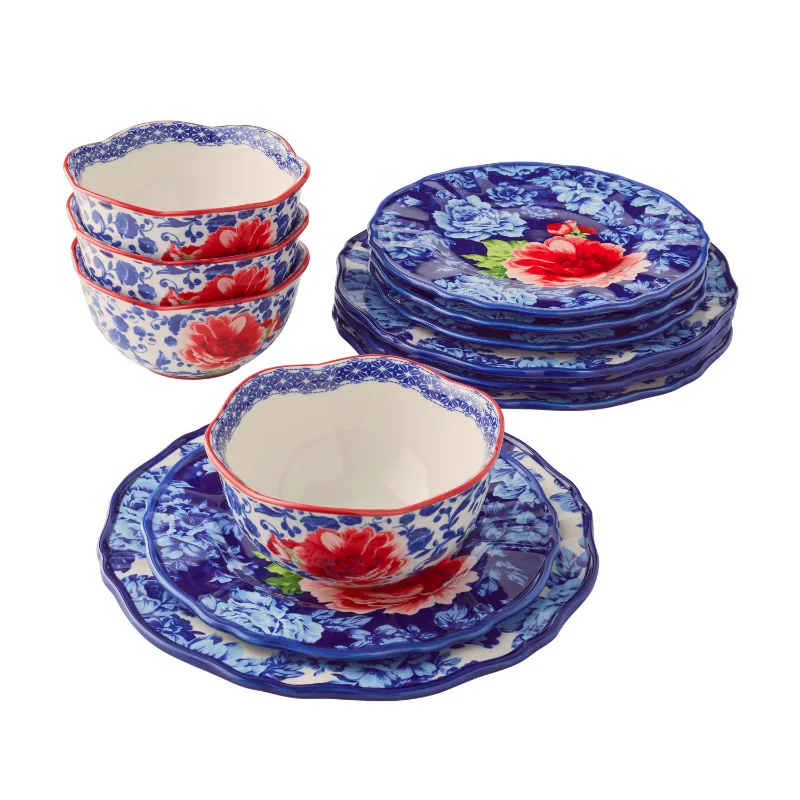

The Pioneer Woman Heritage Floral 12-Piece Stoneware Dinnerware Set