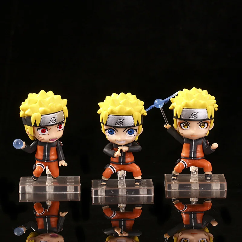 

Random 1 Piece 9cm Anime Naruto Figure Uzumaki Naruto Kakashi Uchiha Sasuke Itachi Cute Toys Q Figurals Car decoration Model