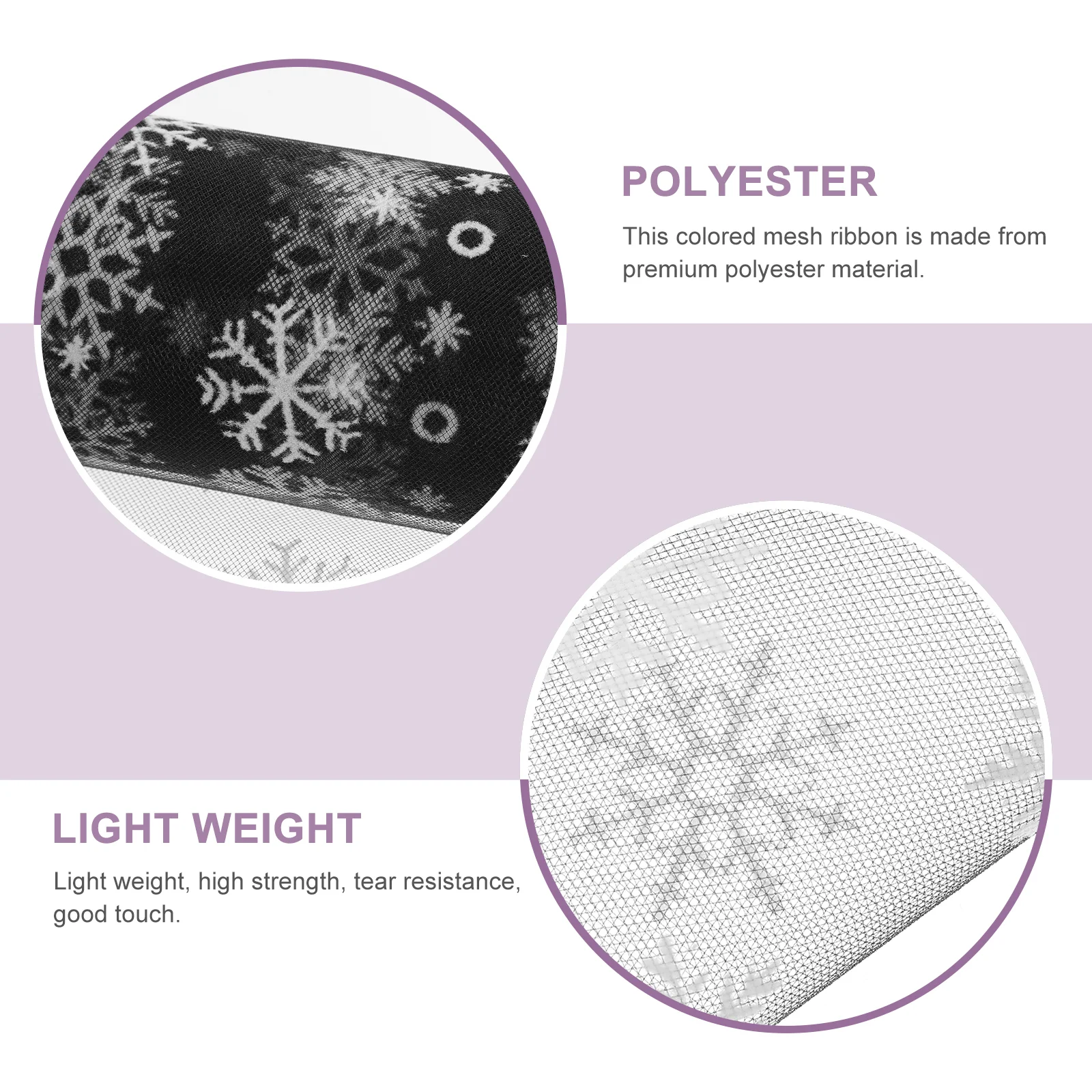 15 см 10 ярдов Рождественская снежинка Тюлевый рулон Блестящая марлевая лента из