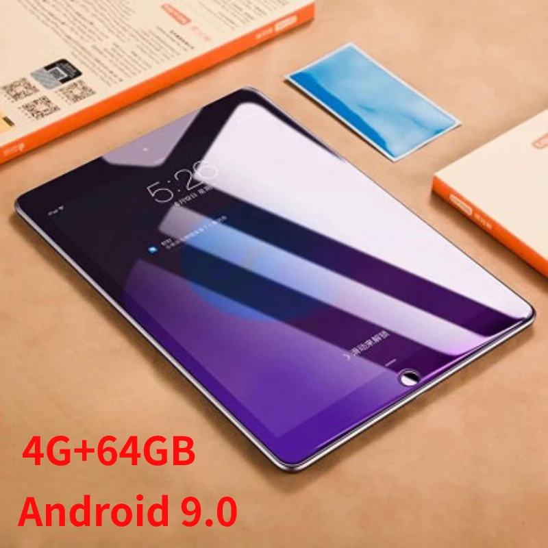 2023 New 10.1 Inch Android 9.0 Tablet PC 4GB RAM 64GB ROM Storage Tablet PC HD WIFI Dual SIM Card Tablet Gaming Gifts Tablet