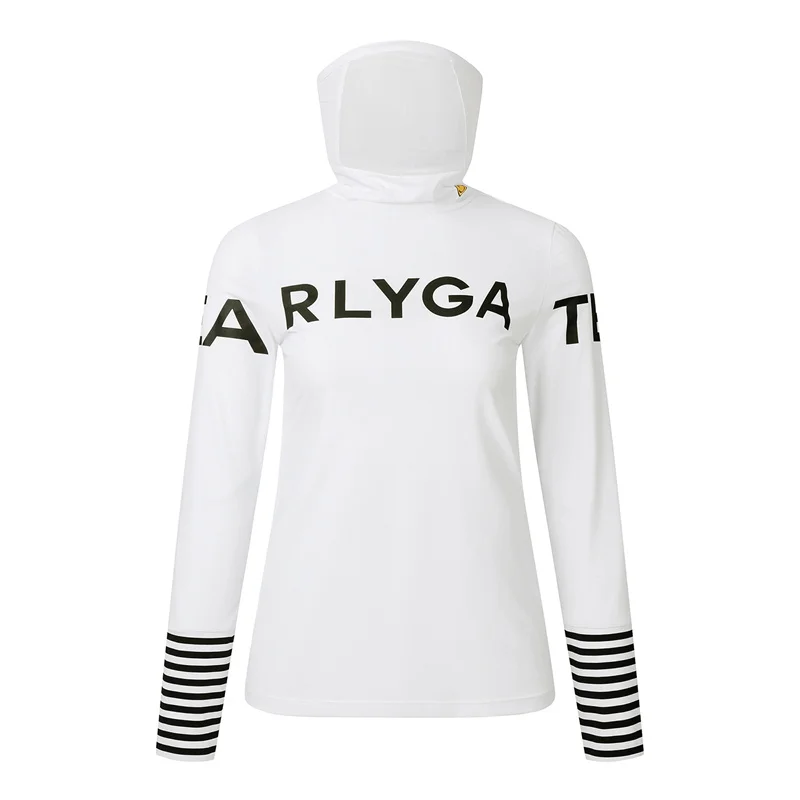 

Golf Jersey 23 Spring Women's Face Mask High Neck Cold Long Sleeve T-shirt Sunscreen Breathable Sports Base