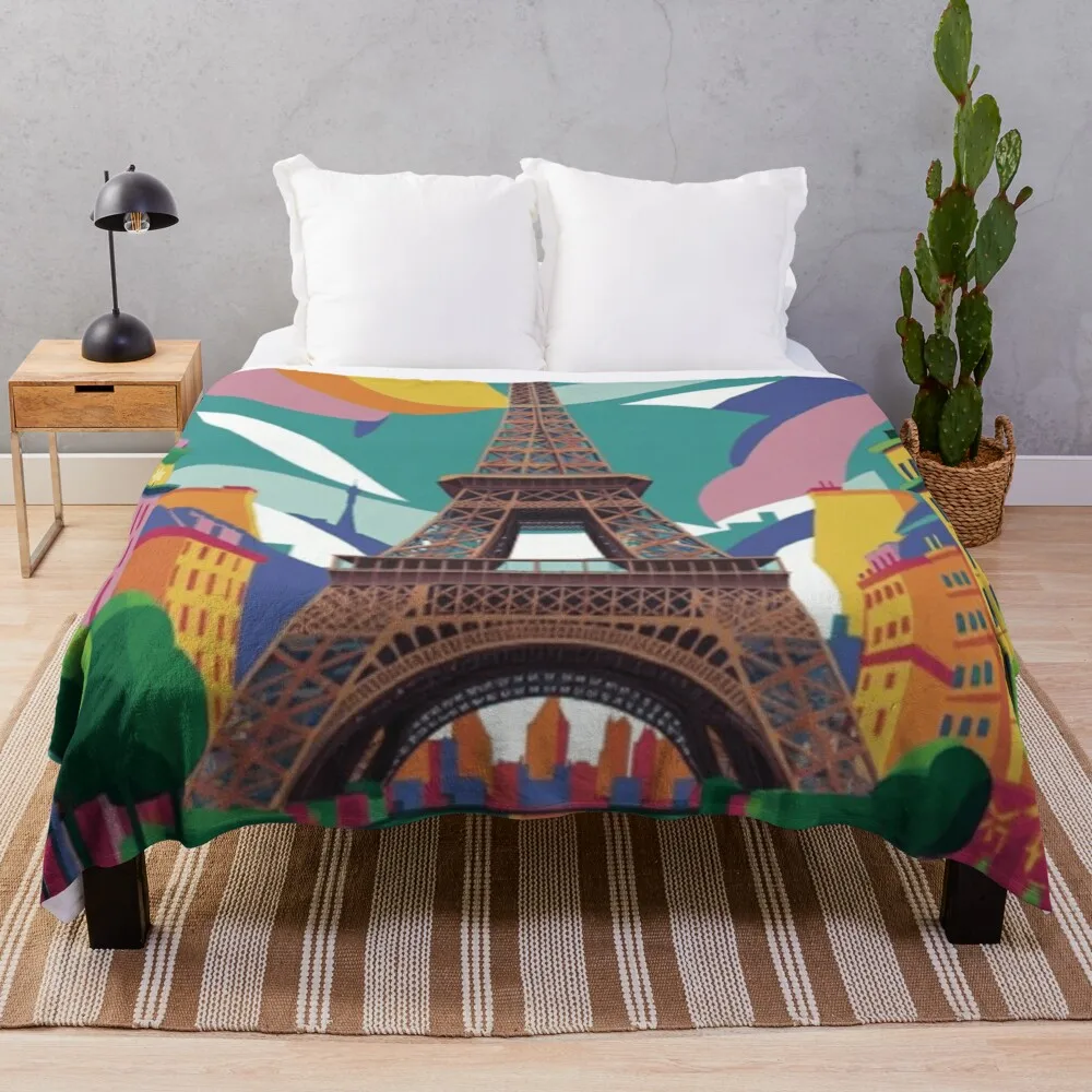 Красочное одеяло для эфилаза пляжное однополярное дивана-кровати