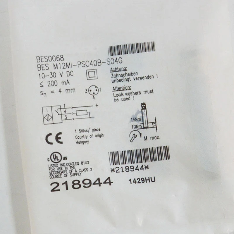 Датчик приближения BES M12MI-PSC40B-S04G BES M12MI-PSC40B-S04G-M02 BES M12MI-PSC20B-S04G датчик приближения