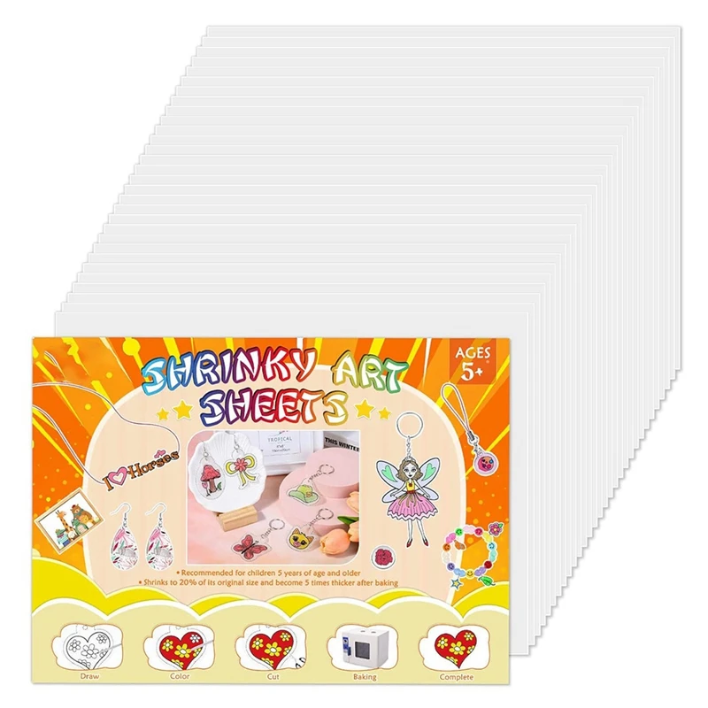 Художественная бумага Shrinky листы термоусадочной бумаги термоусадочная