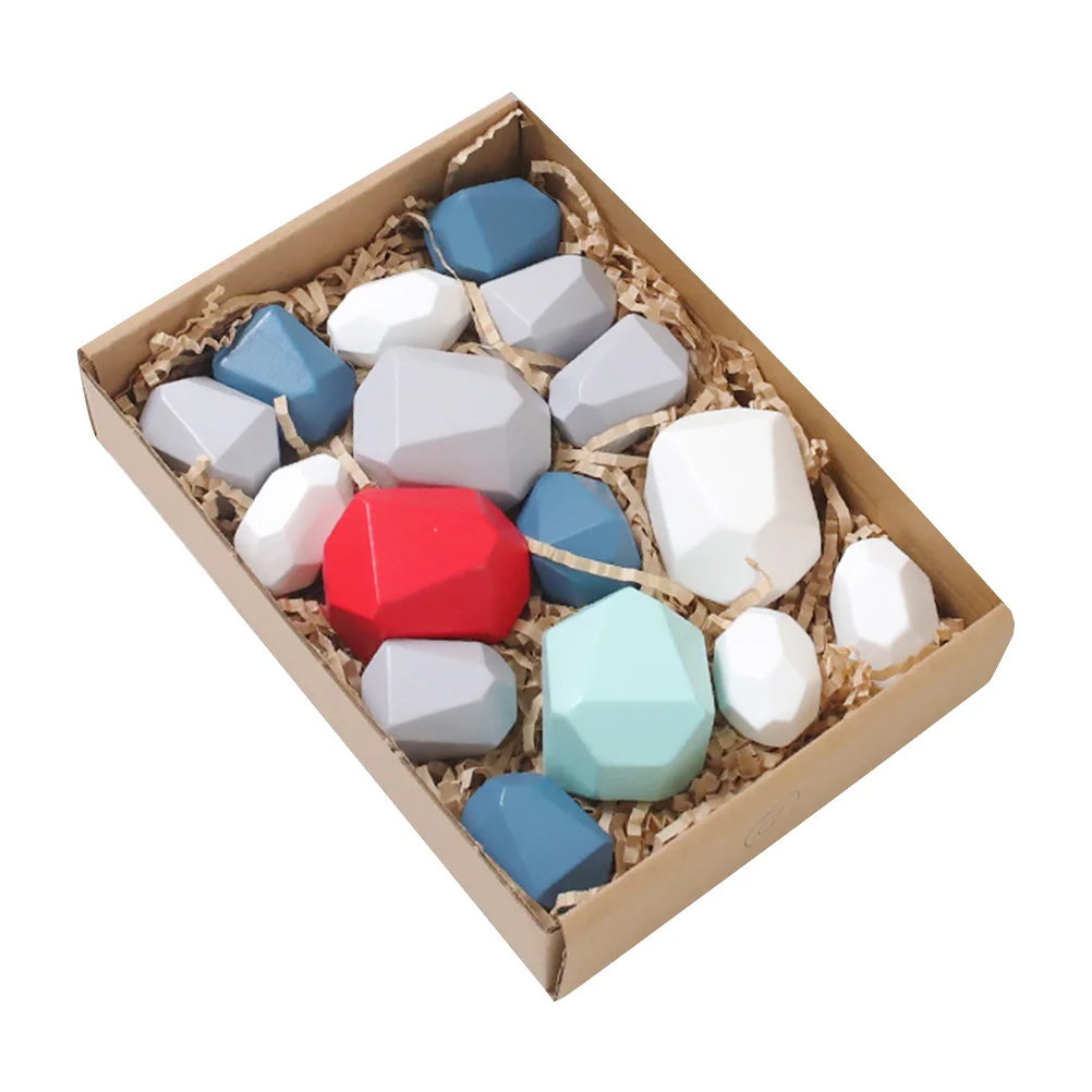 

1 Set Colorful Stone Educational Stacking Hand-Eye Coordination