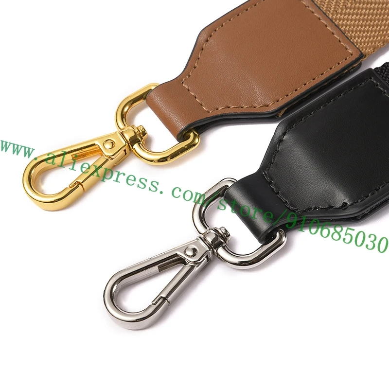 Adjustable Striped Fabric Shoulder Strap For Designer Lady Handbag Women Bumbag Pochette Purse Carry Belt Bag Parts Replacement