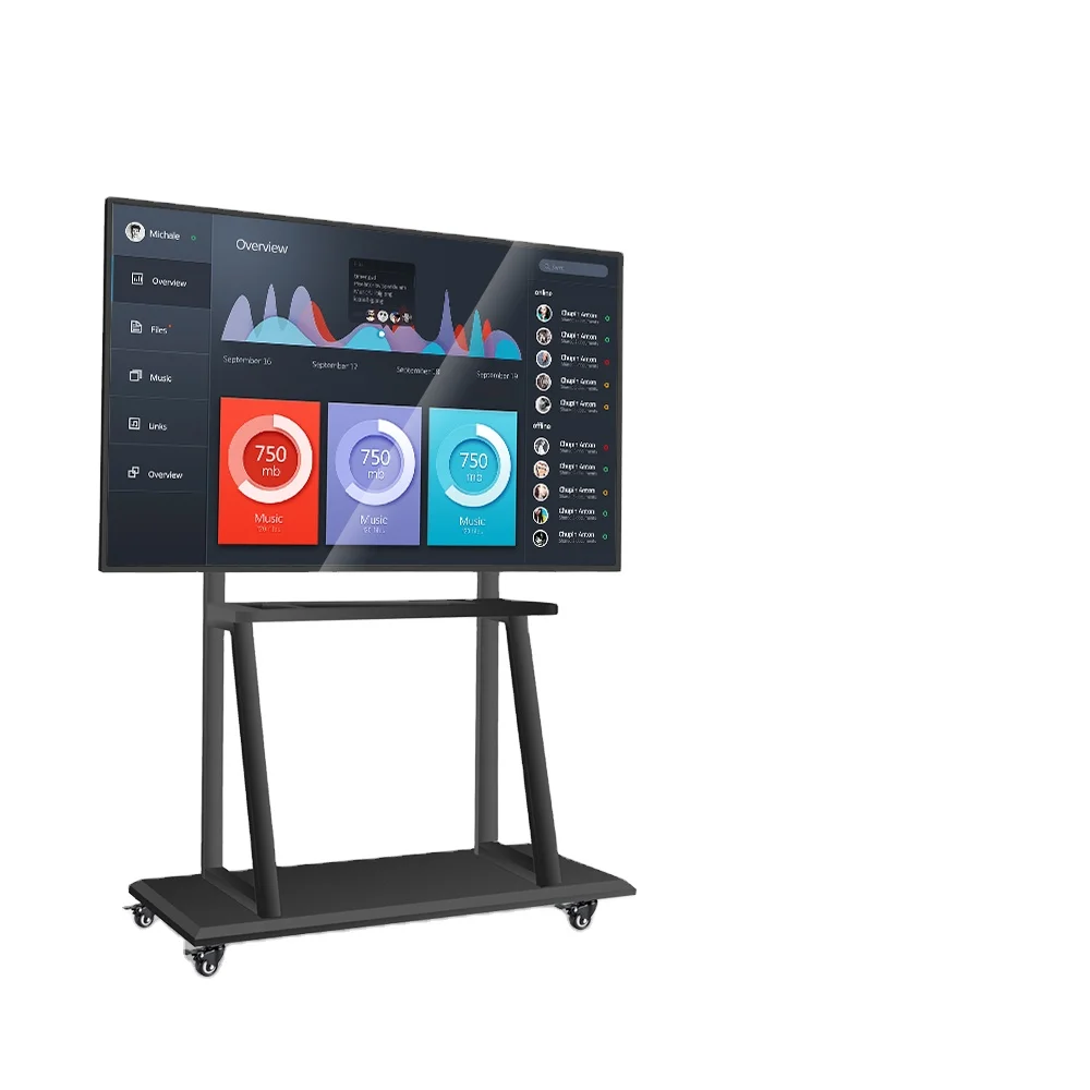 

65in 75in 85in 98in Multi Touch Screen Smart Interactive Whiteboard All In One Computer For Office/school/classroom