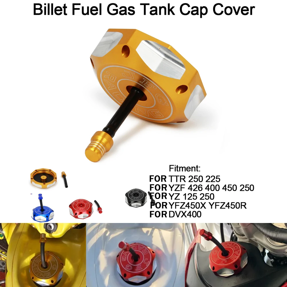 Крышка топливного бака мотоцикла для квадроцикла YAMAHA Banshee 350 Raptor 125 250 Kodiak 660 Blaster