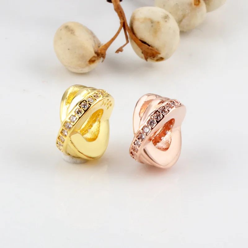 

S925 Стерлинговое серебряное кольцо в форме звезды кубический разделитель Шарм подходит для оригинального браслета ожерелья DIY ювелирные из...